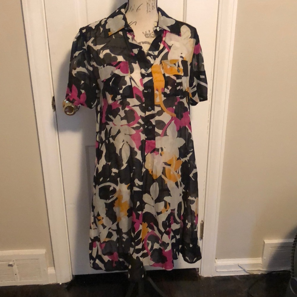 Diane Von Furstenburg Floral print shirt dress